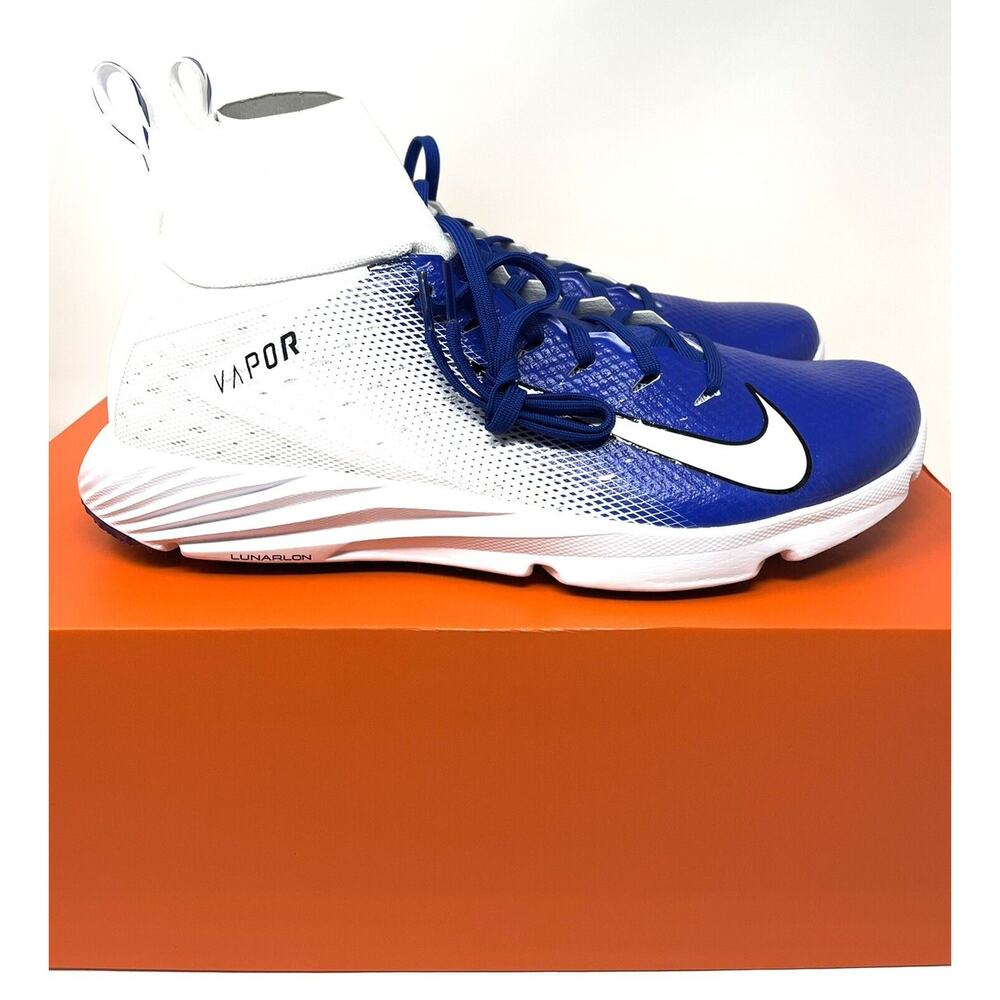 Nike Vapor Untouchable Speed Turf 2 Football Blue White AO8744-104 Sz 11.5 NIB